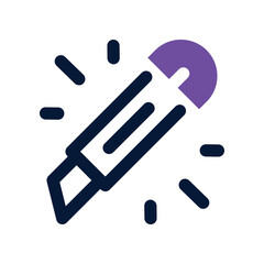 cutter icon. vector dual tone icon for your website, mobile, presentation, and logo design.