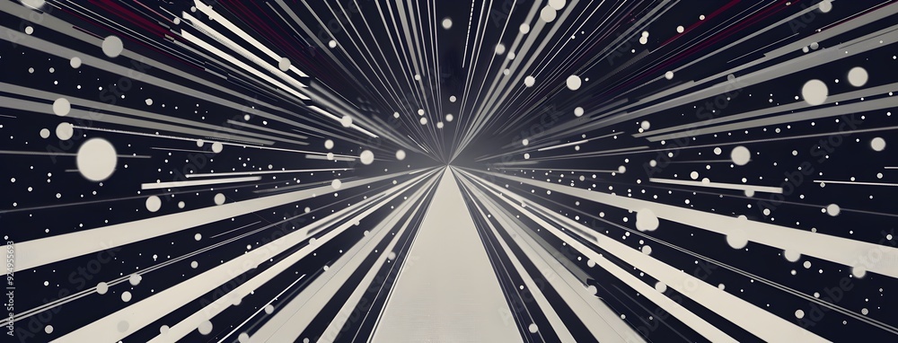 Poster futuristic tech innovation abstract digital background with glowing dots and lines