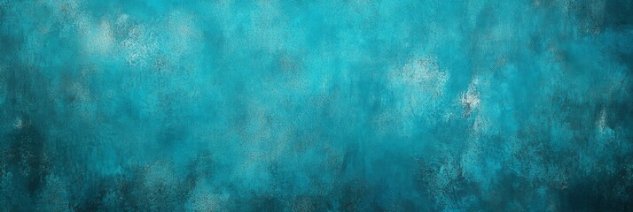 Obraz premium Abstract Teal Watercolor Background Texture - This image features a soft, abstract teal watercolor background with subtle white and gray textures. The image evokes a sense of calm, serenity, and tranq
