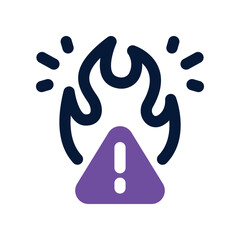 flammable icon. vector dual tone icon for your website, mobile, presentation, and logo design.