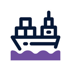 cargo icon. vector dual tone icon for your website, mobile, presentation, and logo design.