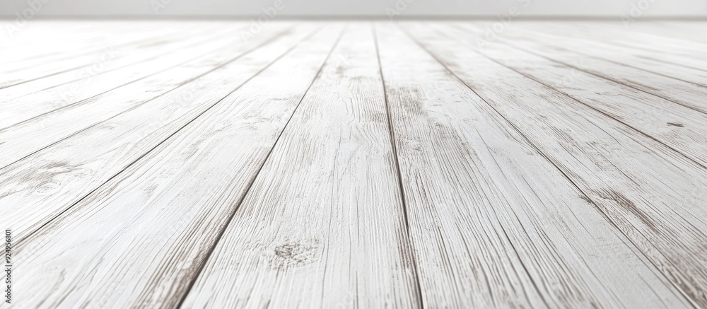 Aufkleber White wood flooring background with an abstract vintage texture. with copy space image. Place for adding text or design