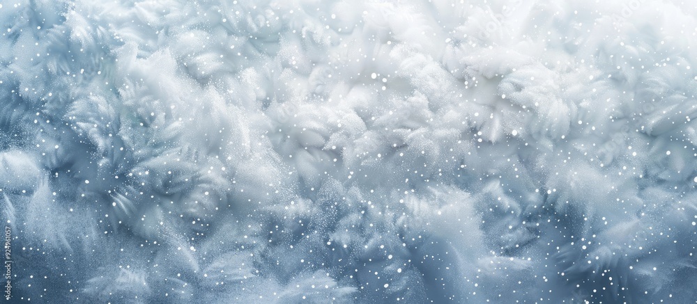 Fototapete Background of freshly fallen snow. with copy space image. Place for adding text or design
