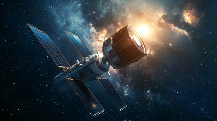 Advanced AI-Powered Space Telescope Capturing and Analyzing Cosmic Phenomena for Deep Space Exploration and Discovery