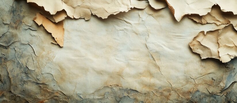 aged paper with jagged edges. with copy space image. Place for adding text or design