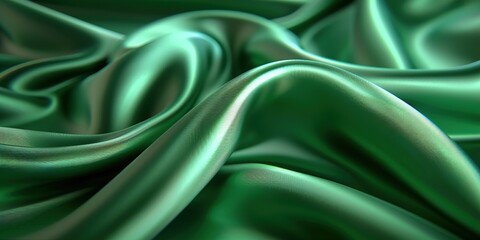 Obraz premium green satin background