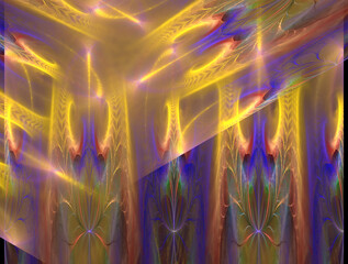 Imaginatory fractal abstract background Image