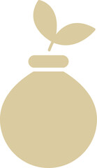 Handmade bottle solid beige icons, jars, bottles, soap. Beauty icons highlight, stories