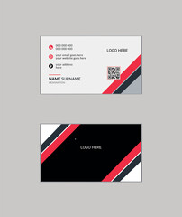 Simple  creative Elegant professional  minimal minimalist  modern shape Layout double sided landscape flat design corporate horizontal name visiting business card template personal creative 