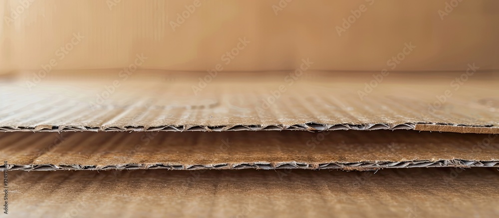 Poster a piece of craft cardboard displayed on a bright background with copy space image
