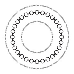 Chains metal vertical  white background  Vector illustration in cartoon flat style design eps 10