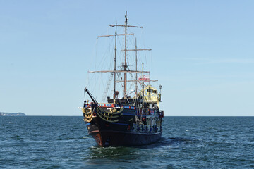 Pirate ship in the Baltic Sea