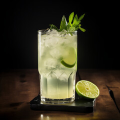 Fototapeta premium Gin Rickey Cocktail