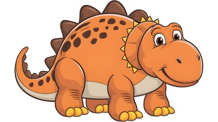 Fototapeta premium Adorable toy dinosaur plush