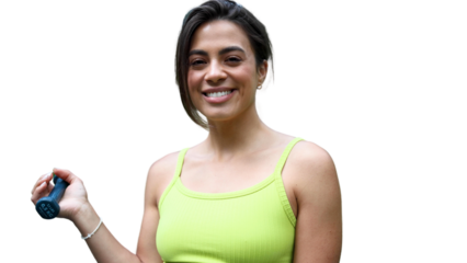 Young woman doing yoga and meditating	