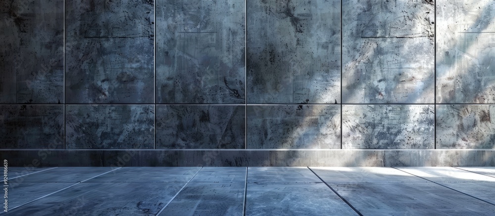 Aufkleber create a stylish design with a concrete texture background illuminated by natural light ideal for ba