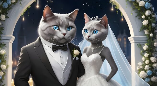 Cat Wedding Images Browse 56 Stock Photos Vectors and Video Adobe Stock