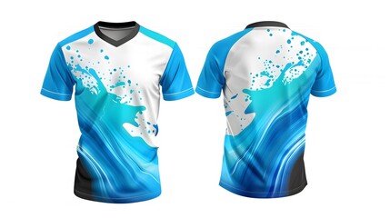 colorful shirts on a white background