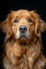Obraz premium Golden retriever dog portrait