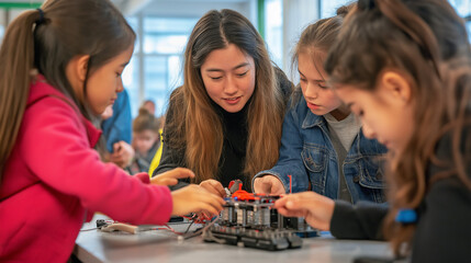 A father hugging his daughter on a rooftop with solar panels, both smiling at the camera. The scene emphasizes the sustainability of the solar system and the strong connection between them.

