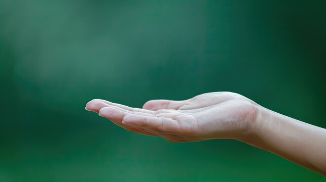 Close-up Handshot Featuring Spaghetti Strap Gesture