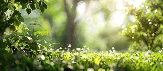 Blurry background showcasing tranquil nature setting with a peaceful atmosphere featuring an abstract concept and creative copy space image