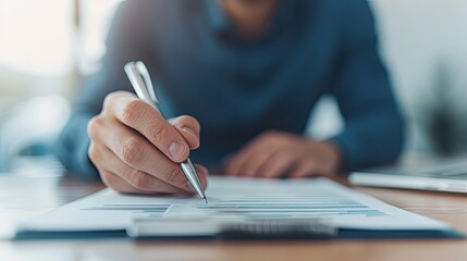 A Productive Writing Session at a Well-Equipped Wooden Desk