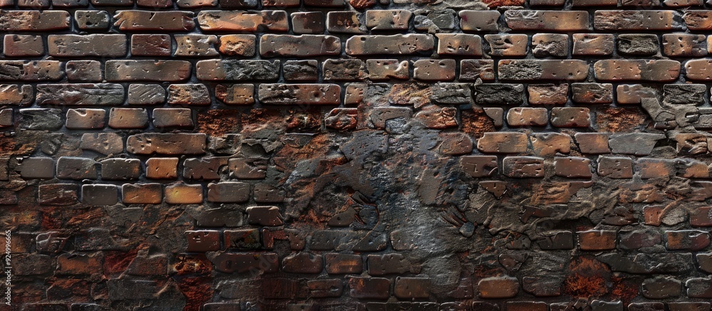 Poster background for designs and presentations with a mix of old and new bricks creating a rustic look per