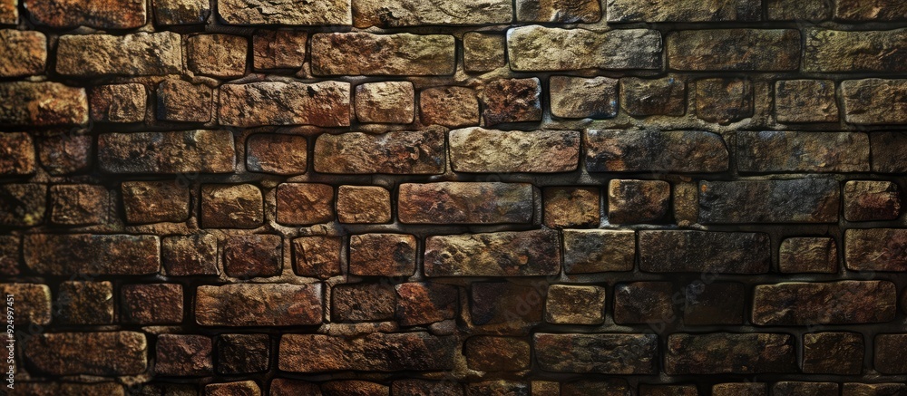 Poster create stunning designs using a contrasting blend of ancient and modern bricks in the backdrop ideal