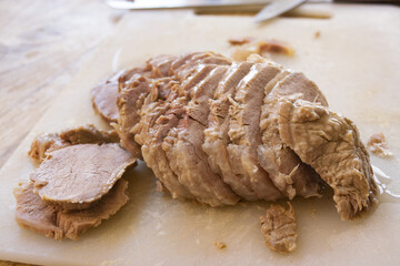 sliced roast pork