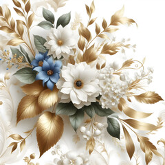 Colorful organic nature design in seamless style.  pattern wallpaper decoration with abstract flower art. generate With AI 