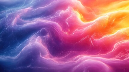 Abstract Colorful Swirling Pattern with Sparkling Glitter