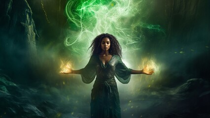 Obraz premium Woman With Magical Powers