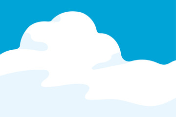 This is an illustration of blue summer sky and clouds.