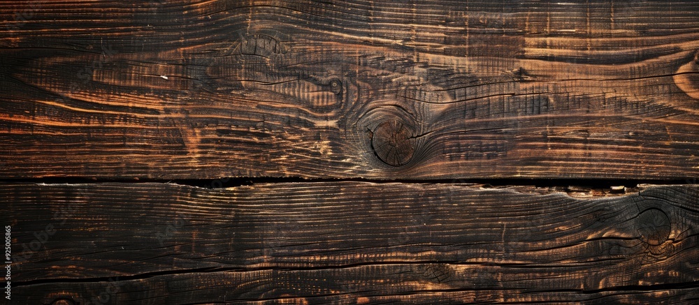 Poster background featuring an aged natural pattern on a dark wood textured surface suitable for overlaying