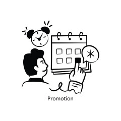 Promotion vector outlineStyle Design Vector Stock illustration. 