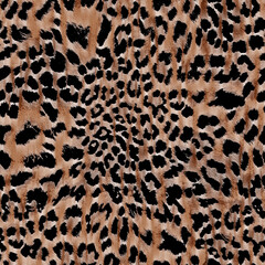 leopard skin texture seamless pattern design