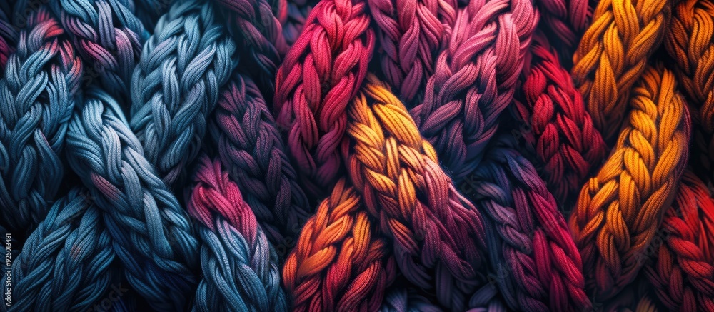 Poster abstract knitted background with copy space image created from knitted jersey fabric