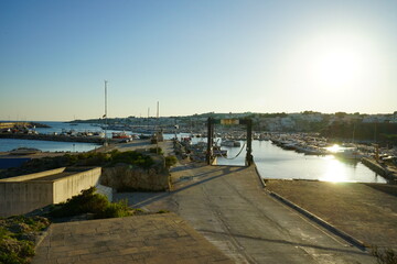 Harbour gate of Santa Maria di Leuca, Puglia, Italy