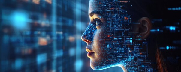 Marketer using AI to generate personalized ad campaigns, highlighting the role of AI in targeted marketing strategies