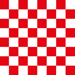 Checkered red white