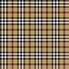 Classic herringbone plaid