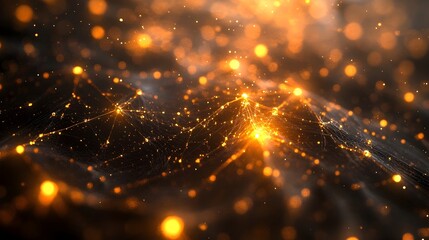 Obraz premium Quantum Network Visualization Digital Technology Concept for Secure Data Transfer