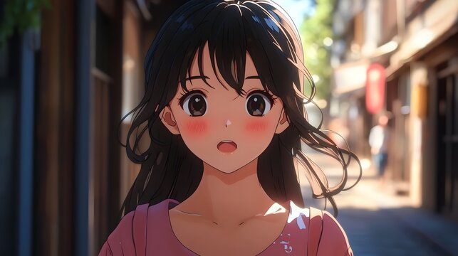 Captivating Anime 3D Rendering with Unexpected Plot Twist