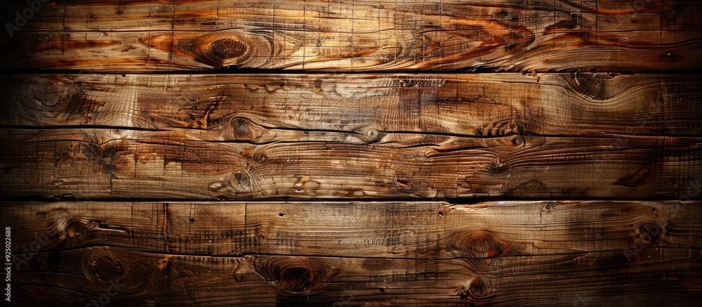 Poster wooden background with aged appearance suitable for table or floor settings, offering ample copy spa