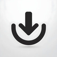 a download illustration with white background, generated by AI
