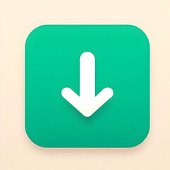 a download illustration with green background, generated by AI
