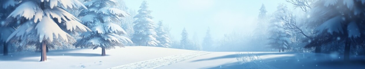 Obraz premium Enchanting Winter Wonderland: AI-Generated 4K Anime-Style Scenery with Ethereal Butterflies in Snow. Ideal for 2025 Winter Holidays, Christmas, New Year, and Spring Festival Promotions. Perfect for Po