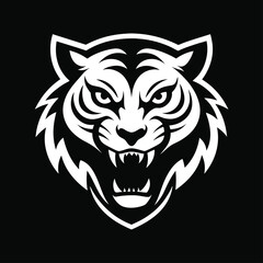 head of a tiger  vector illustration