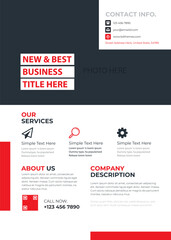 Flyer design. Corporate business report cover, brochure or flyer design. Leaflet presentation.